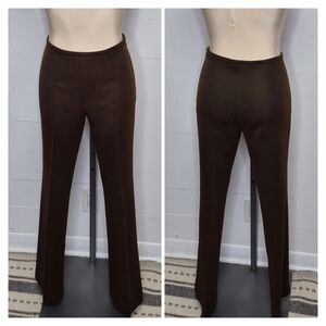 Italian-made Brown And Black Trousers Size S (42)